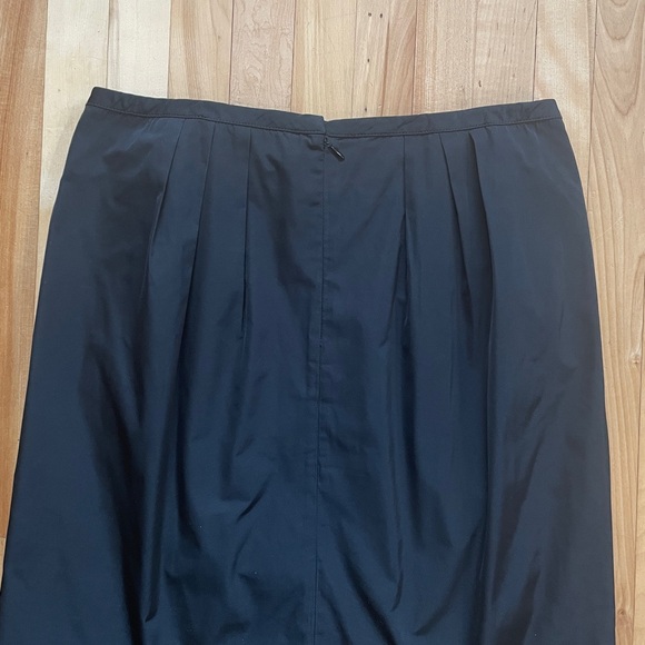 Lida Baday Canadian Designer Stylish Black Statement Bow Tailored Skirt - Sz 8 - Picture 5 of 12